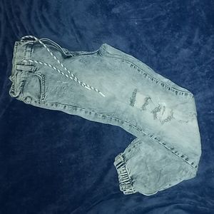 Jean joggers